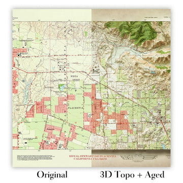 Image showing the difference between an Original map and a Personalised map